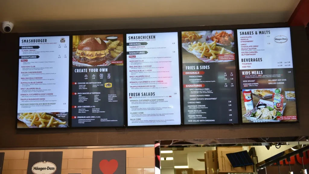 Smashburger Lunch Hours Menu